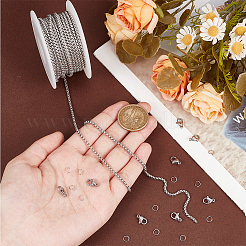 Наборы для изготовления цепочек из нержавеющей стали 304 своими руками&nbsp;DIY-BBC0002-05