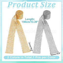 2 cravatta da donna con paillettes in alluminio scintillanti in 2 colori&nbsp;NJEW-HY0002-21