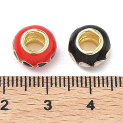 Латунь эмаль европейские шарики&nbsp;KK-P345-01G-M