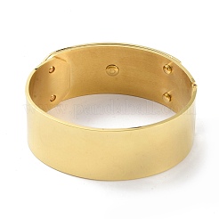 Brazaletes de acero inoxidable 304 con revestimiento al vacío de PVD&nbsp;BJEW-G700-07B-G