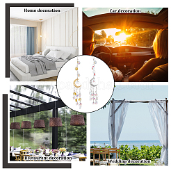 2шт 2 цвета хрустальная люстра ab стеклянная восьмиугольная подвеска украшения HJEW-GA0001-40