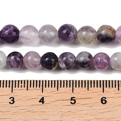 天然石蛍石ビーズ連売り  ラウンド  グレードAB  6mm  穴：1mm  約62~65個/連  14.96''（38センチメートル）&nbsp;G-P530-B04-02A