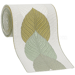 3 м полиэстеровая жаккардовая лента в виде листьев для аксессуаров одежды OCOR-CY0002-12B