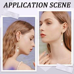 20 шт. латунная фурнитура для сережек-клипс в виде вихря KK-BBC0011-05