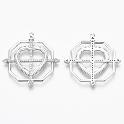 Латунные микро проложить кубического циркония подвески&nbsp;KK-R130-028P-NF