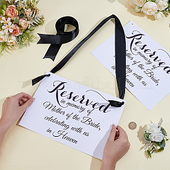 2 Stück Gedenkschild aus Papier zur Hochzeit&nbsp;AJEW-CN0006-23