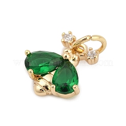 Латунь прокладывает кубические циркониевые прелести&nbsp;LS-KK-Q096-14B-G