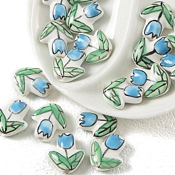 Cuentas de porcelana esmaltada hechas a mano&nbsp;PW-WGF0CC5-M