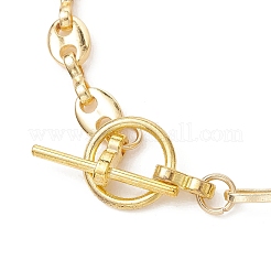 Изготовление браслетов из латунных цепочек в виде кофейных зерен и цепочек из скрепок.&nbsp;AJEW-JB01566