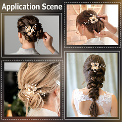 Сплав с пластиковыми перламутровыми украшениями&nbsp;FIND-WH20030-11C-G