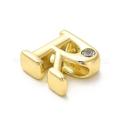 Cremagliera in ottone placcatura perline zirconi&nbsp;KK-L210-008G-R
