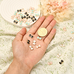 40шт 4 цвета сплава эмалевые подвески ENAM-CJ0002-17