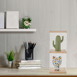 2-ярусная прозрачная акриловая витрина для минифигурок ODIS-WH0043-24A