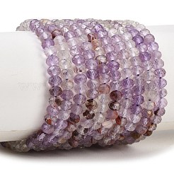 Натуральные фиолетовые фантомные кварцы&nbsp;G-B175-A22-3x4mm