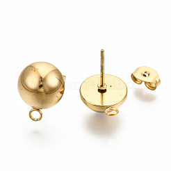 Фурнитура для сережек-гвоздиков из нержавеющей стали 304&nbsp;X-STAS-Q225-16B-10mm