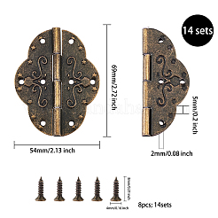 Connecteurs de charnières en bout de tiroir d'armoire en fer&nbsp;IFIN-FH0001-23