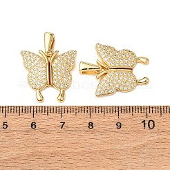 Латунные микропаве кубические цирконии открывающиеся подвески&nbsp;KK-D012-04G