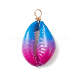 2 шт. подвески из натуральной ракушки каури&nbsp;PALLOY-JF04260