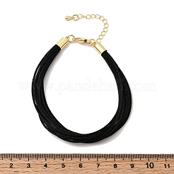Braccialetto in corda multifilare intrecciata metallica di poliestere per la creazione di braccialetti&nbsp;BJEW-H642-02G-14