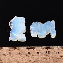 Pferdefigur aus synthetischem Opalit&nbsp;DJEW-N005-01A