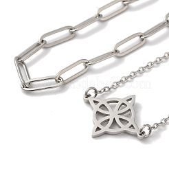 Ensembles de bracelets à chaînes et à câbles en acier inoxydable 304 résistant au ternissement&nbsp;AJEW-U005-05B-P