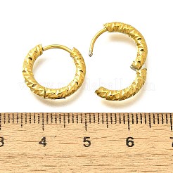 Серьги-кольца из нержавеющей стали 304 для женщин EJEW-M068-13B-G