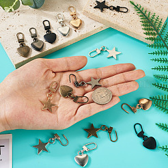 20 шт. 10-х стильный язычок для молнии из цинкового сплава FIND-TA0002-87