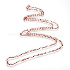 Fabrication de collier de chaînes de rolo de fer&nbsp;MAK-R015-60cm-R