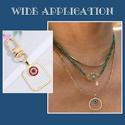 6 шт. 6 стиля вакуумное покрытие PVD сглаз подвески из нержавеющей стали 304 смола&nbsp;STAS-UN0042-19