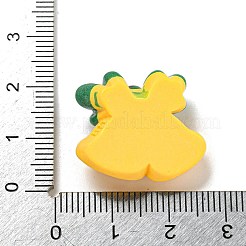 クリスマス不透明樹脂デコデンカボション  クリスマス鐘  20x23.5x10mm&nbsp;RESI-U006-02D