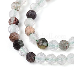 Натуральный зеленый лодолитовый кварц / садовый кварц G-T143-01