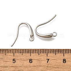 304ステンレススチールピアスフック  DIYイヤリングアクセサリー  ステンレス鋼色  14.5x13.5x3mm  穴：1.6mm&nbsp;STAS-D310-01P-05