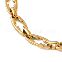 2 шт. 2 стиля браслетов из полой сшитой цепочки из нержавеющей стали 304 для пары BJEW-JB12295