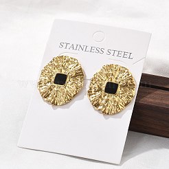 Серьги-гвоздики из нержавеющей стали 304 для женщин&nbsp;EJEW-K306-30G