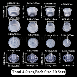 80 комплект из 4-х видов пластиковых пылезащитных пробок для бутылок AJEW-GF0008-15B