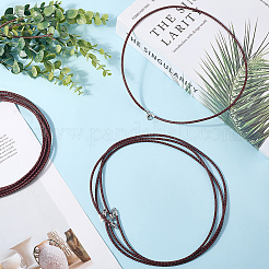 10 шт. 3 мм круглые плетеные кожаные шнуры NCOR-CL0001-01A