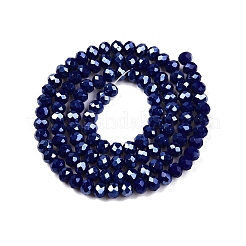 Стеклянные бусины с гальваническим покрытием  X-EGLA-A044-P4mm-A07