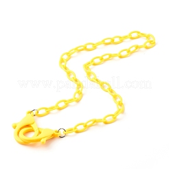 13 stücke 13 farben personalisierte abs kunststoff kabelkette halsketten&nbsp;NJEW-JN03483