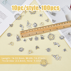 Подвески из сплава в тибетском стиле&nbsp;TIBEP-DC0001-25