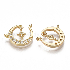 Латунные микро проложить кубического циркония подвески&nbsp;KK-T038-388G