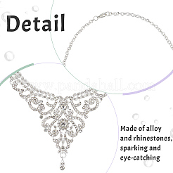 Комплект свадебных украшений из хрустальных страз SJEW-GO0001-02