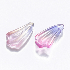 Pendentifs en verre bicolore transparent&nbsp;LS-GLAA-T016-24A