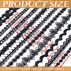 30 yard 10 stili di pizzo in poliestere&nbsp;OCOR-MA0001-76B