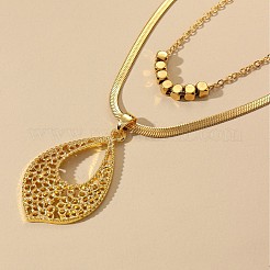 Ожерелья с подвесками из полого листового сплава&nbsp;FS-WGD30F4-01