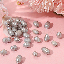 50 шт. жемчужные бусины с крупным отверстием&nbsp;PEAR-LT0001-09B