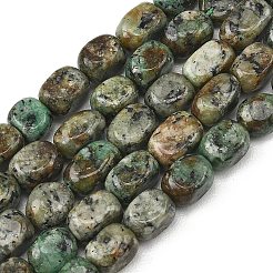 Natürliche afrikanische türkis (jasper) perlen stränge&nbsp;G-P623-A04-01