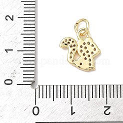 Латунные микро проложить кубического циркония подвески&nbsp;ZIRC-I356-15G-02