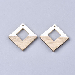 Pendentifs en résine & en bois&nbsp;RESI-S358-27