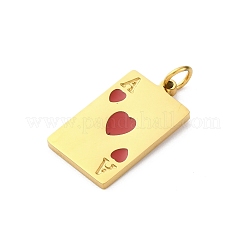 Подвески из нержавеющей стали 304 с эмалью&nbsp;STAS-U049-04C-05G