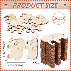 20 bobine de fil de bois&nbsp;AJEW-BC0008-14B